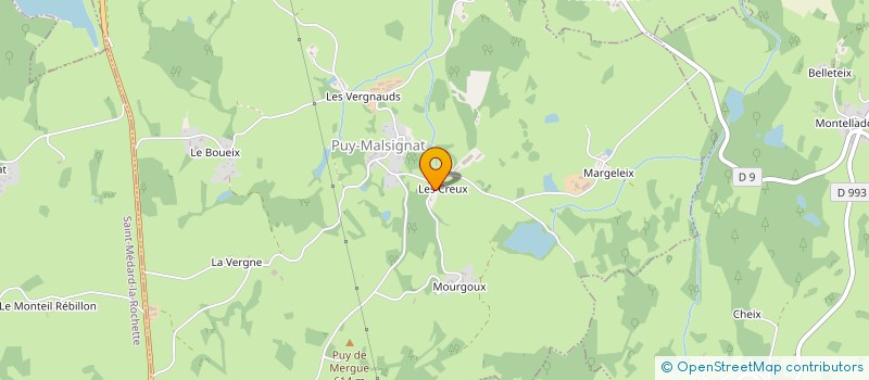 localisation de l'entreprise SOCIETE A RESPONSABILITE LIMITEE RIMAREIX à PUY MALSIGNAT