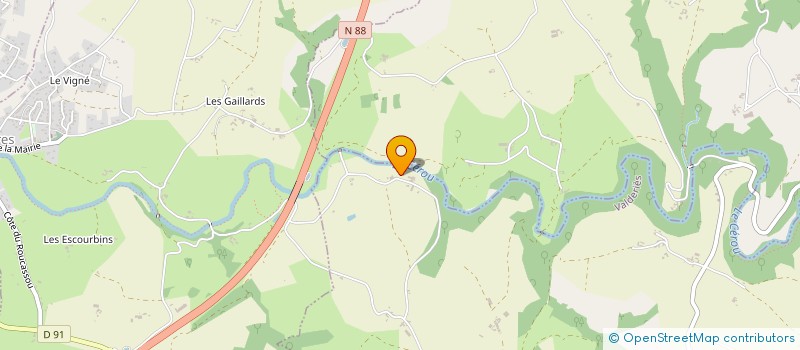 localisation de l'entreprise SOCIETE A RESPONSABILITE LIMITEE UNIPERSONNELLE  ALQUIER FREDERIC  VALDERIES