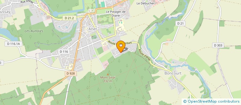 localisation de l'entreprise SOCIETE ABC DIFFUSION à ANET