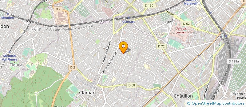 localisation de l'entreprise SOCIETE AC à CLAMART