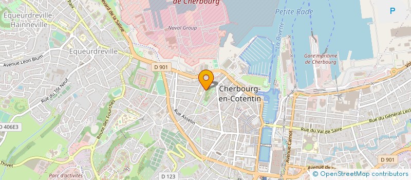 localisation de l'entreprise SOCIETE ACADEMIQUE DE CHERBOURG  CHERBOURG-EN-COTENTIN