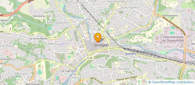 localisation de l'entreprise SOCIETE ACAJOU à QUIMPER