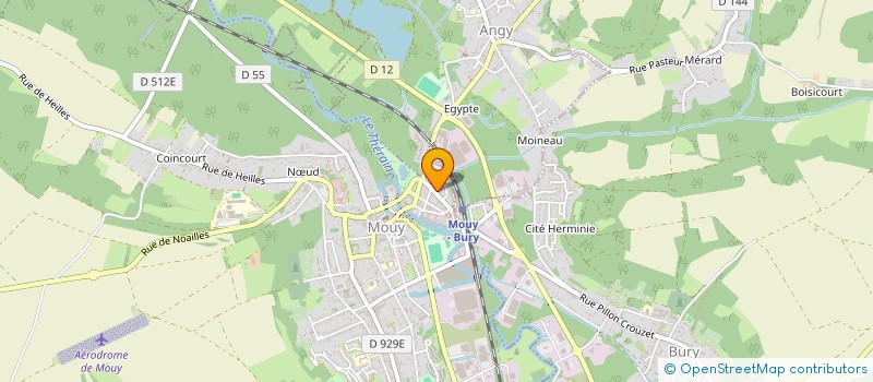 localisation de l'entreprise SOCIETE ACROPOLE  MOUY