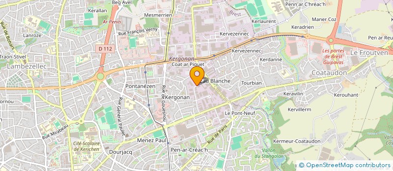 localisation de l'entreprise SOCIETE ACTB à BREST