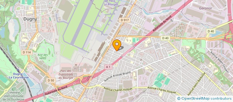 localisation de l'entreprise SOCIETE AERO HOTEL à LE BLANC-MESNIL