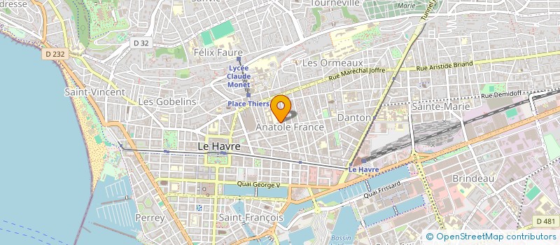 localisation de l'entreprise SOCIETE AGATHE  LE HAVRE