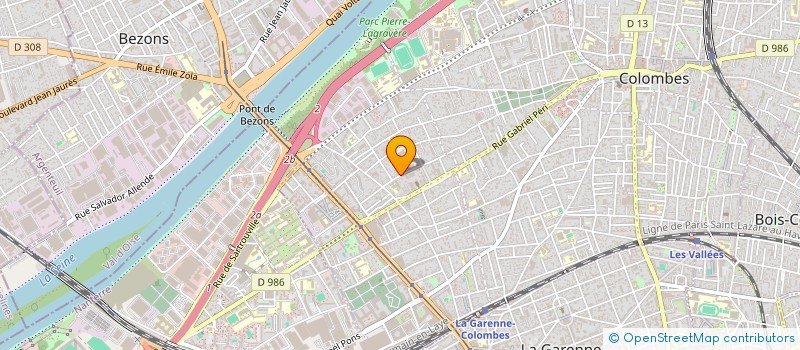 localisation de l'entreprise SOCIETE AGEBAT à COLOMBES