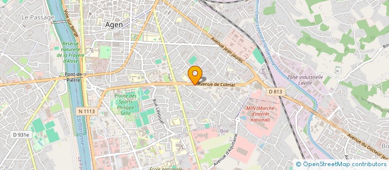 localisation de l'entreprise SOCIETE AGENAISE DE COMPTABILITE ET D ETUDES ECONOMIQUES ET FINANCIERES à AGEN