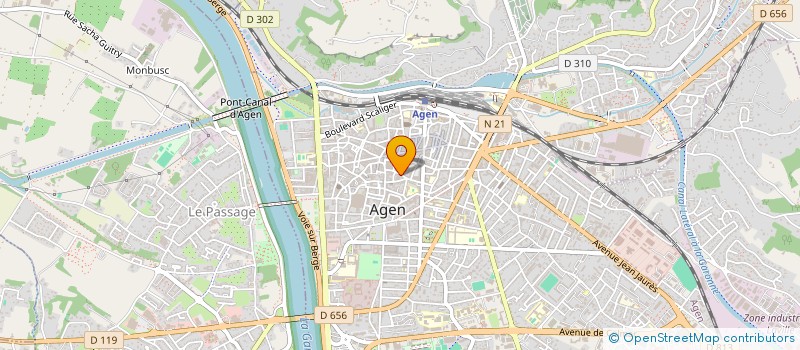 localisation de l'entreprise SOCIETE AGENAISE DE TRANSPORTS ET D'AFFRETEMENTS ROUTIERS à AGEN