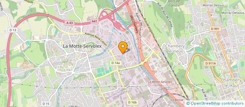 localisation de l'entreprise SOCIETE AGENCEMENT ET GESTION IMMOBILIERE  LA MOTTE-SERVOLEX