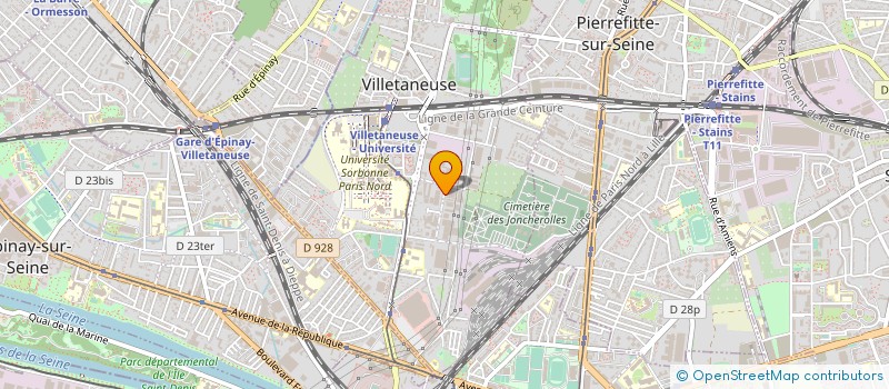 localisation de l'entreprise SOCIETE AGENCEMENT RESTAURANTS MAGASINS à VILLETANEUSE
