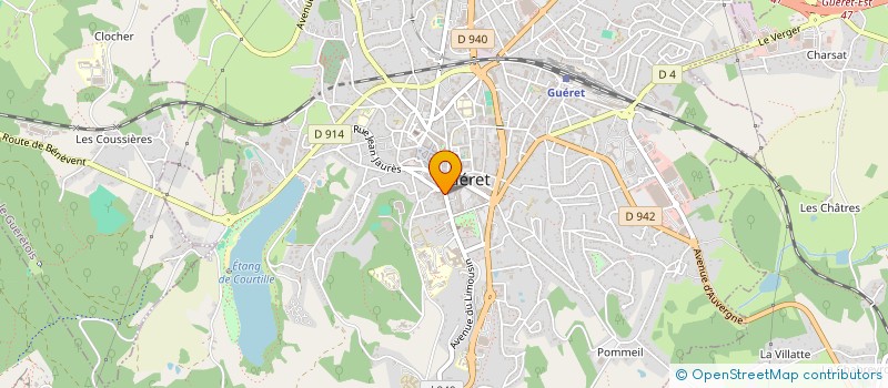 localisation de l'entreprise SOCIETE AGIS à GUERET