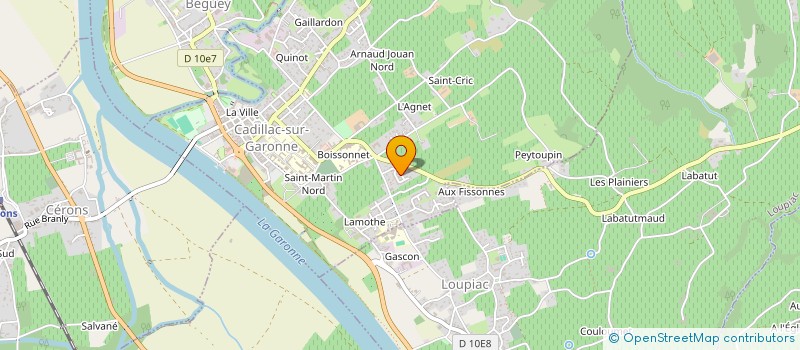 localisation de l'entreprise SOCIETE AGRICOLE CASTETADOUR  GABARNAC