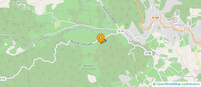 localisation de l'entreprise SOCIETE AGRICOLE CHATEAU ST-MAUR  COGOLIN