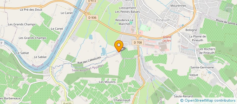 localisation de l'entreprise SOCIETE AGRICOLE DU DOMAINE DU GRAVERON  PINEUILH