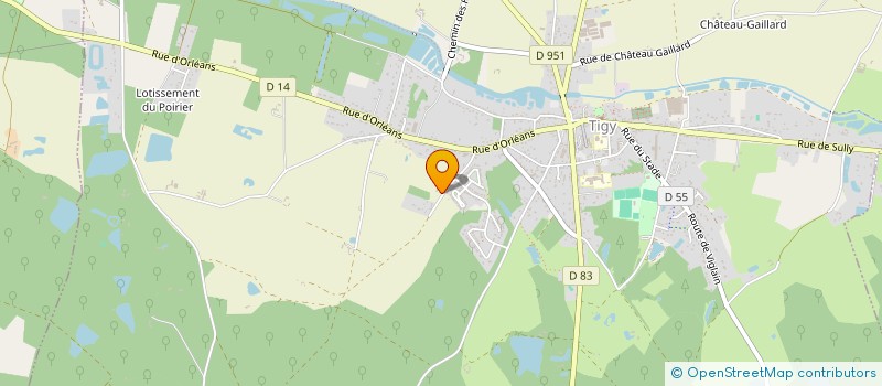 localisation de l'entreprise SOCIETE AGRICOLE ET FORESTIERE à TIGY