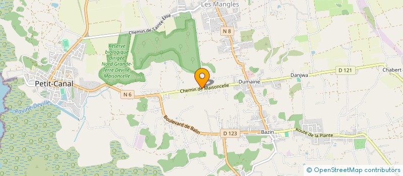 localisation de l'entreprise SOCIETE AGRICOLE F.R.Y GENE à PETIT-CANAL