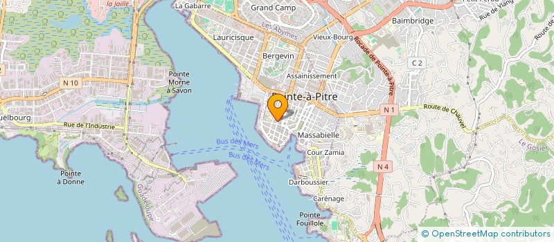 localisation de l'entreprise SOCIETE AGRICOLE JASOR  POINTE A PITRE