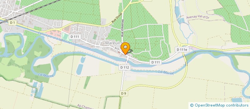 localisation de l'entreprise SOCIETE AGRO-VITICOLE CHARBAUT  AY-CHAMPAGNE