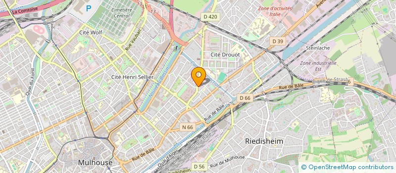 localisation de l'entreprise SOCIETE AKER FRANCE  MULHOUSE