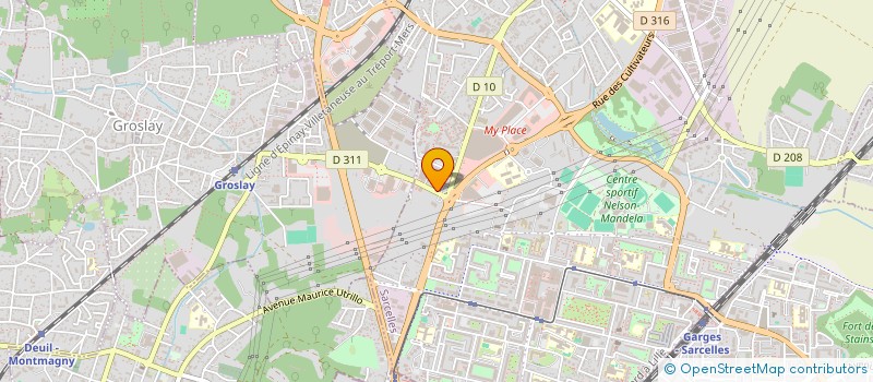 localisation de l'entreprise SOCIETE ALAIN DUBERSEUIL à SARCELLES