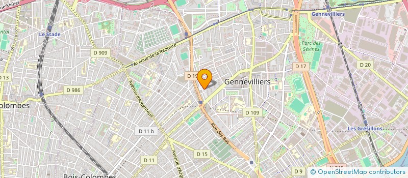 localisation de l'entreprise SOCIETE ALAIN GARDE à GENNEVILLIERS
