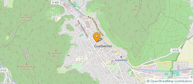 localisation de l'entreprise SOCIETE ALAIN MOURCELY  GUEBWILLER