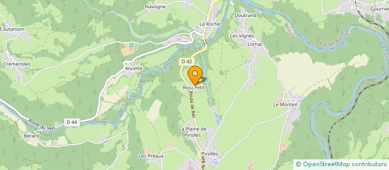 localisation de l'entreprise SOCIETE ALAIN OLLIER à BEAUZAC