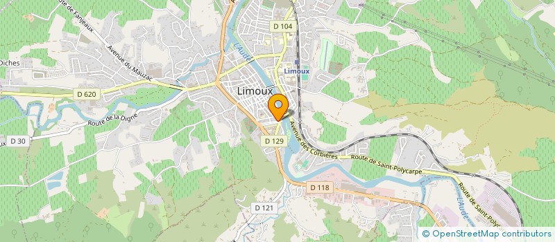 localisation de l'entreprise SOCIETE ALBAN ET LUCIE MONTERO  LIMOUX