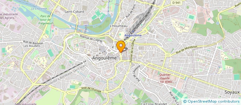 localisation de l'entreprise SOCIETE ALBERT FRERES à ANGOULEME