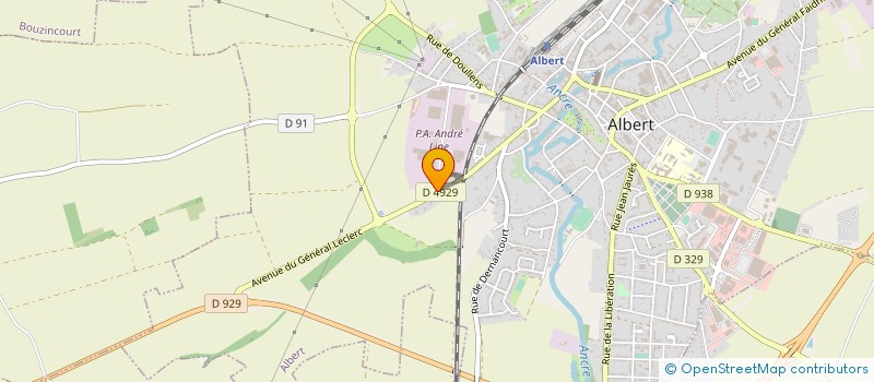 localisation de l'entreprise SOCIETE ALBERTINE DE GESTION ET D'EXPLOITATION à ALBERT