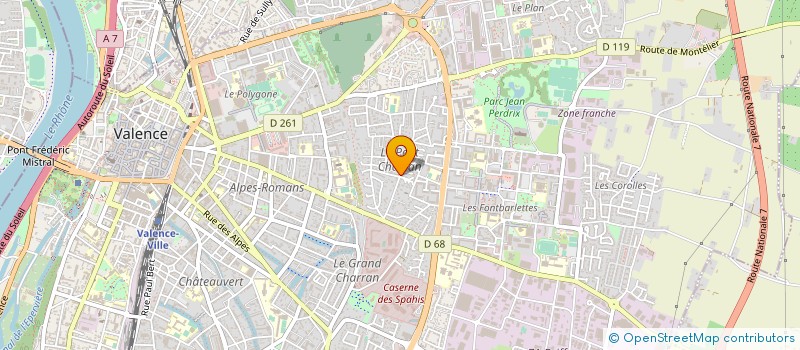 localisation de l'entreprise SOCIETE ALGO à VALENCE
