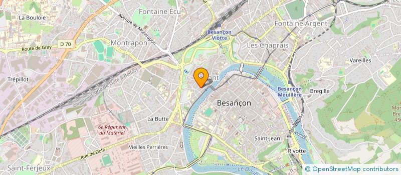 localisation de l'entreprise SOCIETE ALIMENTAIRE DU DOUBS à BESANCON