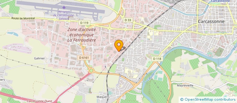localisation de l'entreprise SOCIETE ALIMENTAIRE MOISSAGAISE à CARCASSONNE