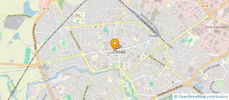 localisation de l'entreprise SOCIETE ALIMENTATION DESIRE à CHOLET