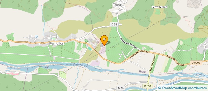 localisation de l'entreprise SOCIETE ALPES MEDITERRANEE TRAVAUX PUBLICS  THEUS