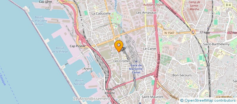 localisation de l'entreprise SOCIETE ALPHAPLAST  MARSEILLE