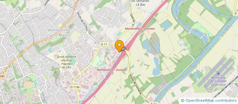 localisation de l'entreprise SOCIETE ALPINE DE SECURITE INCENDIE ET DE CONSEIL à MONTBONNOT-SAINT-MARTIN