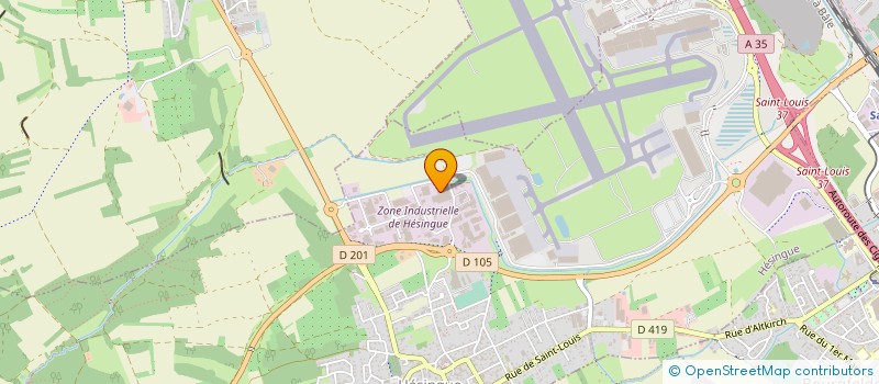 localisation de l'entreprise SOCIETE ALSACIENNE DE FABRICATION à HESINGUE