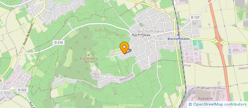 localisation de l'entreprise SOCIETE ALSACIENNE DE PATISSERIE  BISCHOFFSHEIM