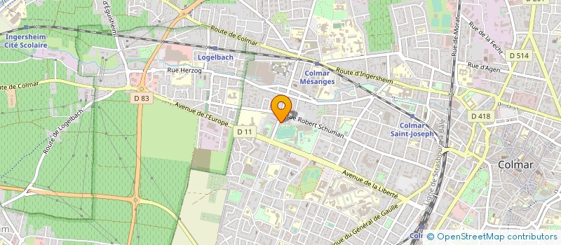 localisation de l'entreprise SOCIETE ALSACIENNE DE PEINTURE  COLMAR