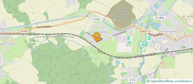 localisation de l'entreprise SOCIETE ALSACIENNE DE PROPRETE  RETZWILLER