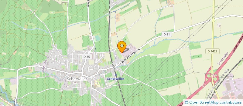 localisation de l'entreprise SOCIETE ALSACIENNE DE RECYCLAGE DE DECHETS INDUSTRIELS à SCHERWILLER