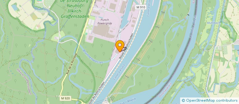 localisation de l'entreprise SOCIETE ALSACIENNE DE RECYCLAGE ET TRIAGE DE DECHETS INDUSTRIELS à STRASBOURG