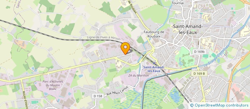 localisation de l'entreprise SOCIETE AMANDINOISE DE COUVERTURE à SAINT-AMAND-LES-EAUX