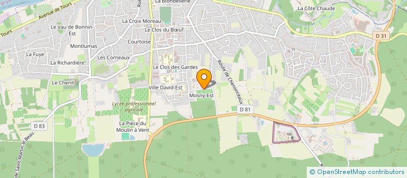 localisation de l'entreprise SOCIETE AMBOISIENNE D'HOTELLERIE ET RESTAURATION  AMBOISE