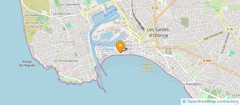 localisation de l'entreprise SOCIETE AMELOT à LES SABLES D'OLONNE