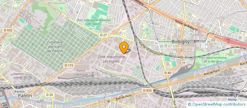 localisation de l'entreprise SOCIETE AMENAGEMENT BATIMENT S A B à BOBIGNY