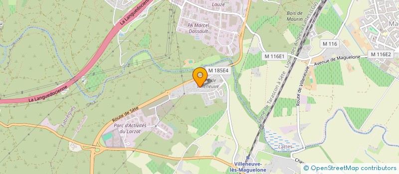 localisation de l'entreprise SOCIETE AMENAGEMENTS LOCATIONS SERVICES  VILLENEUVE-LES-MAGUELONE