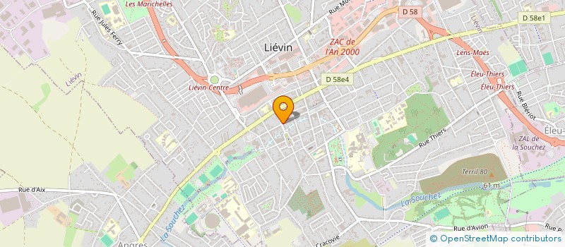 localisation de l'entreprise SOCIETE AMICALE D'ENTRAIDE DU SAPEUR POMPIER LIEVINOIS à LIEVIN